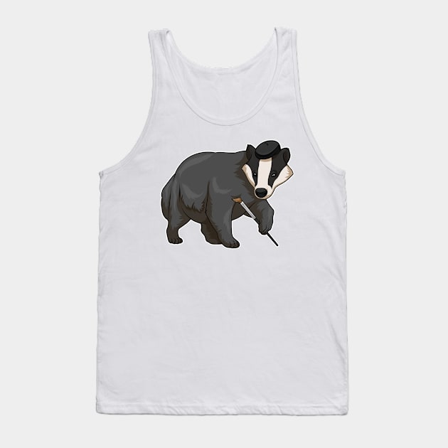 Honey badger Painting Paint brush Tank Top by Markus Schnabel